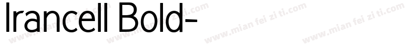 Irancell Bold字体转换